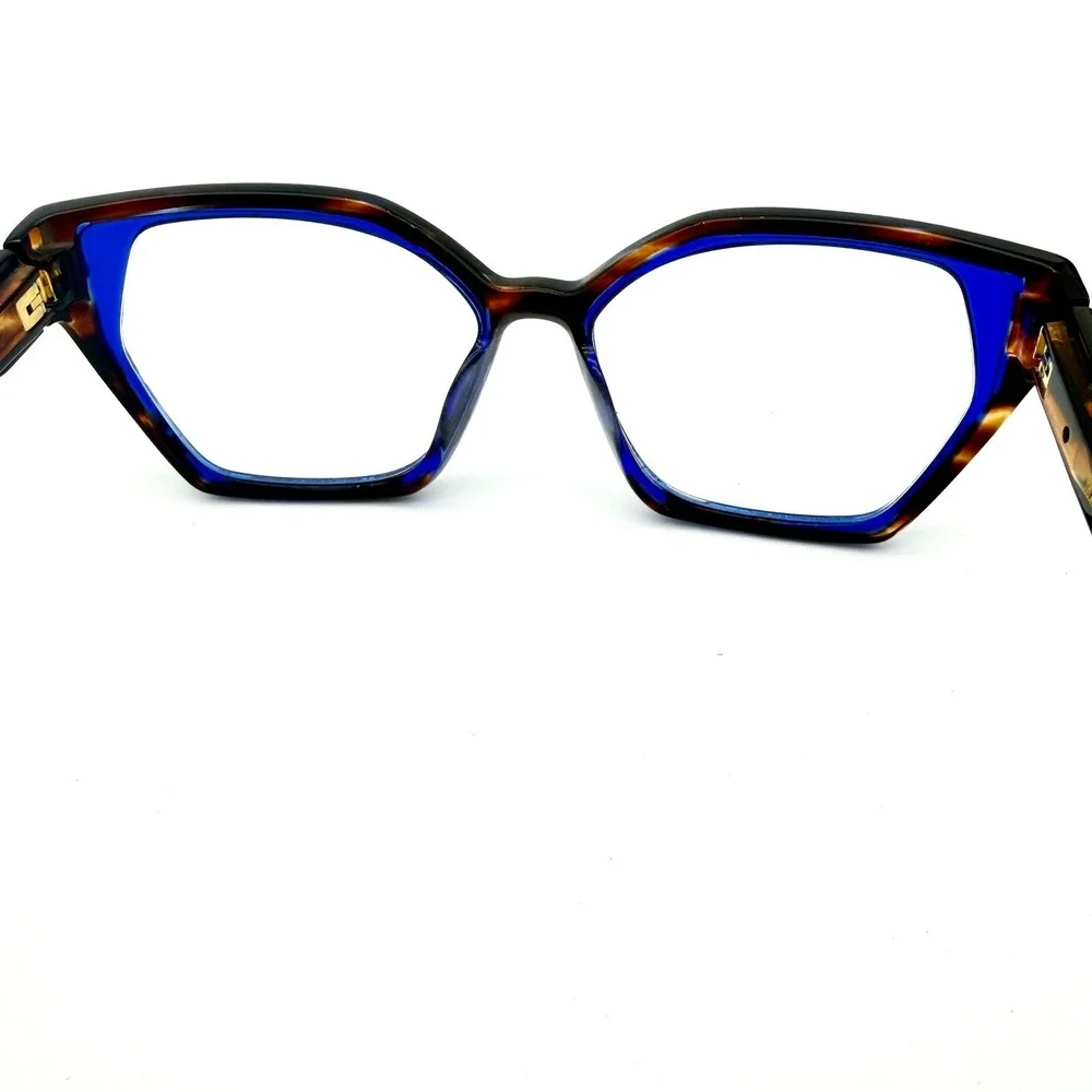 Etnia Barcelona Mambo Rx 3 Eyeglass Frames 55-15 Havana Blue Tortoise